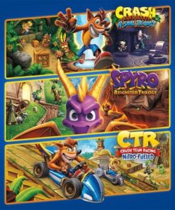 Combo Crash Bandicoot Team Racing NitroFueled + Crash N. Sane Trilogy + Spyro PS5 Retro